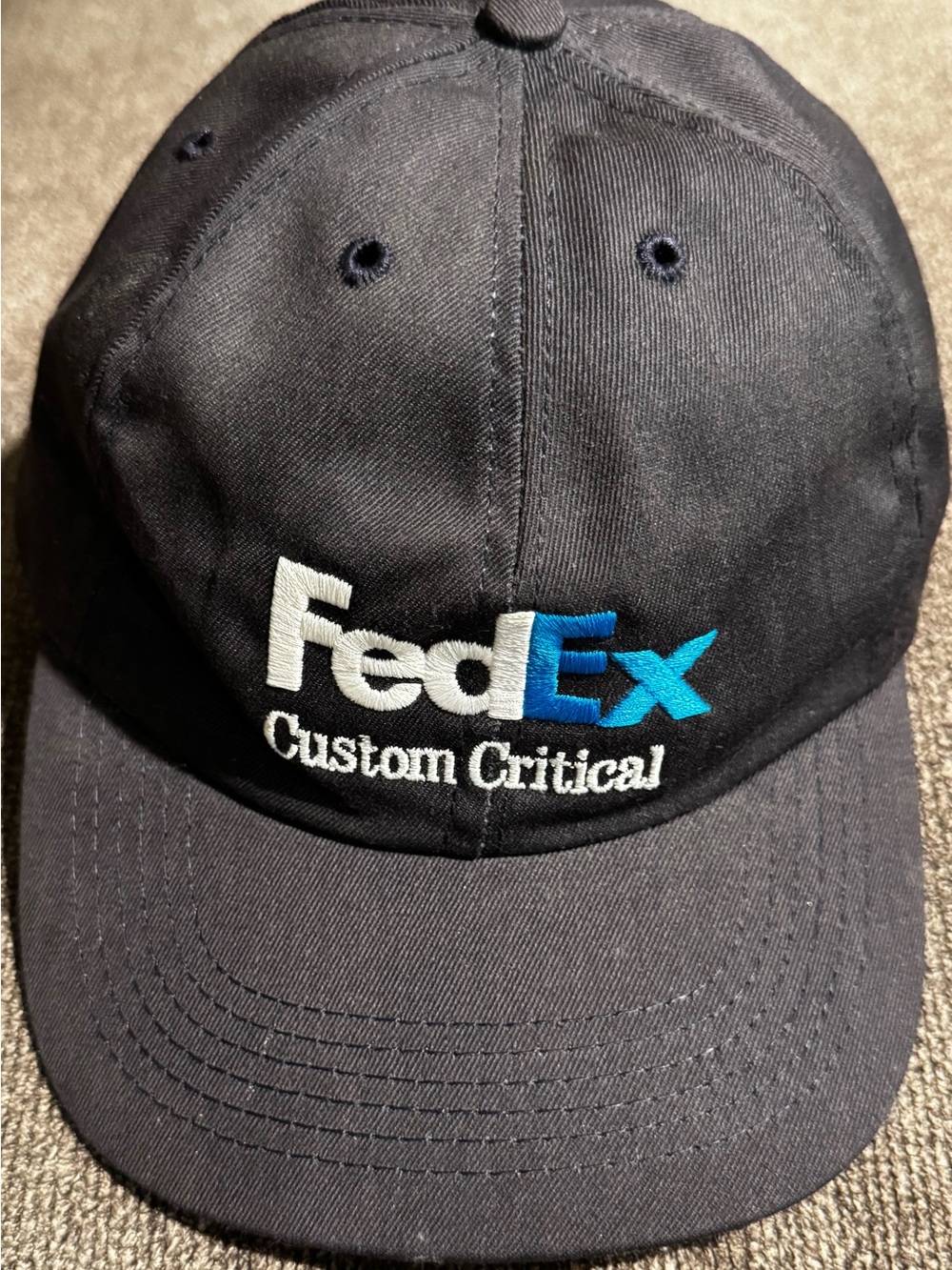 FedEx Custom Critical Black Logo Baseball Cap